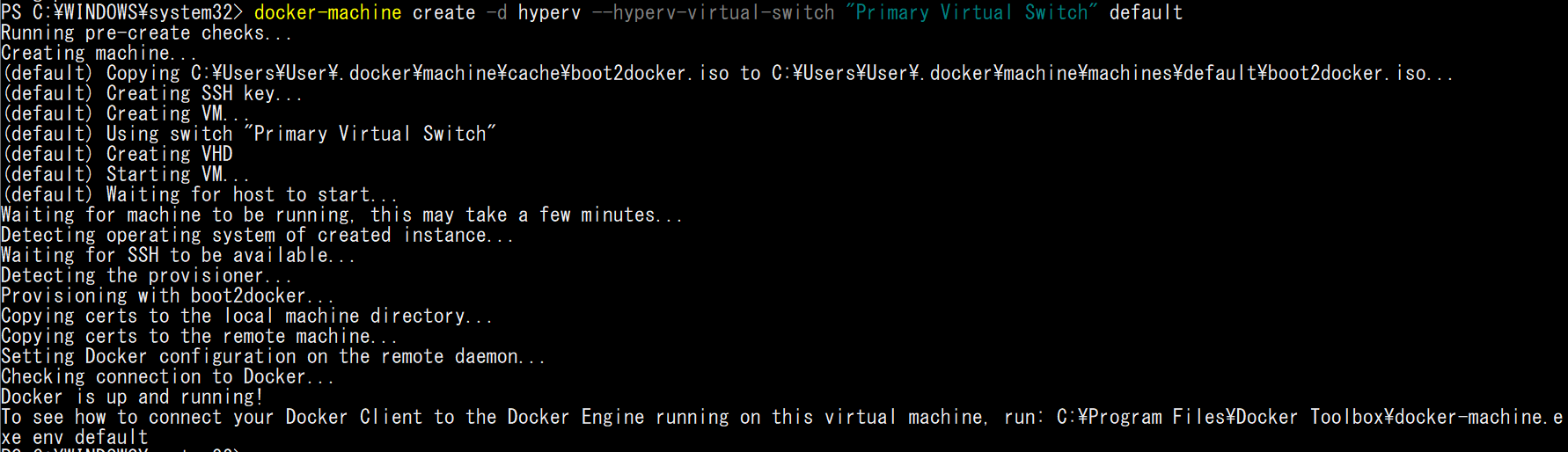 docker-machine-create